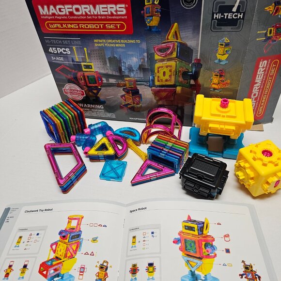Magformers Magnetic Construction 3D Brain Development Walking Robot Hi Tech Set - Picture 13 of 13